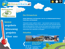 Tablet Screenshot of klimaschule.at